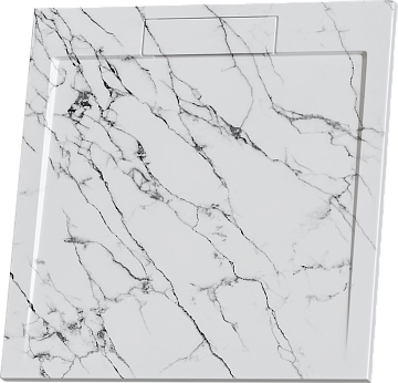 Поддон для душа RGW Stone Tray STL MW 80x80, белый мрамор