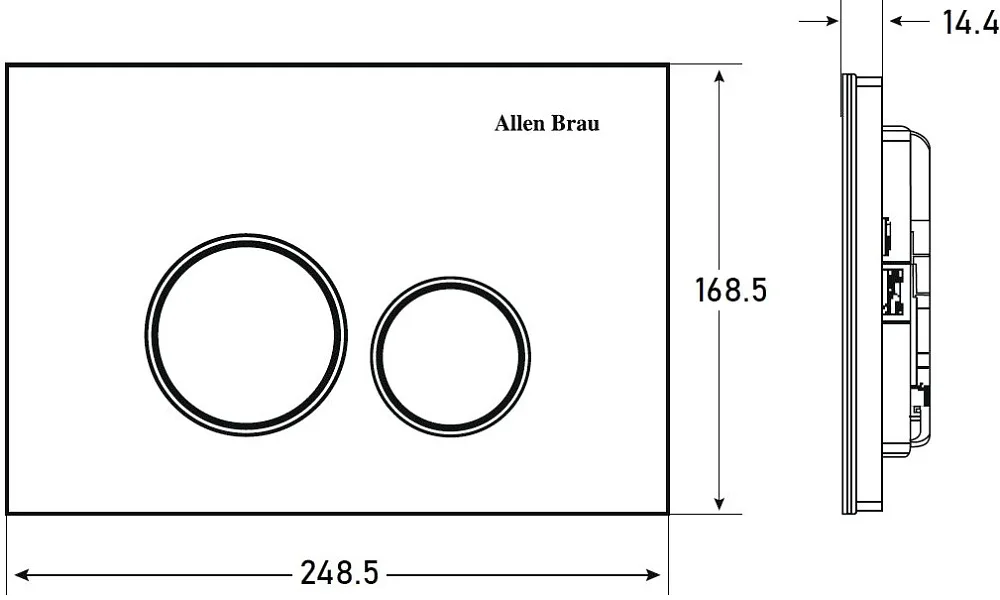 Кнопка смыва Allen Brau Priority 9.20005.20 белая глянец Sancos — официальный сайт