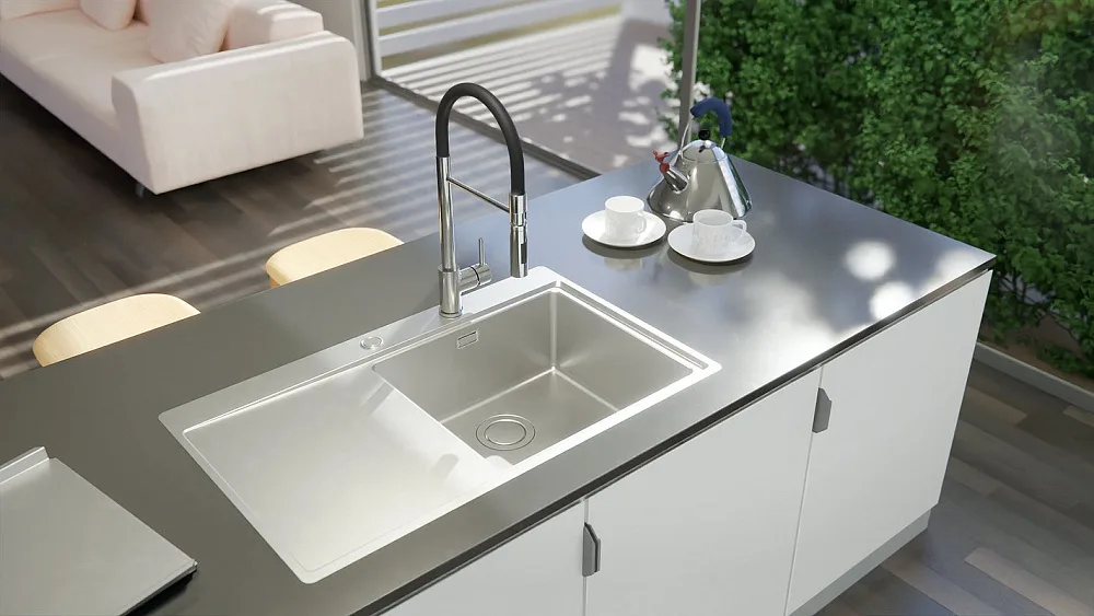 Смеситель для кухни Alveus Lyra-S 1132184 хром Sancos — официальный сайт