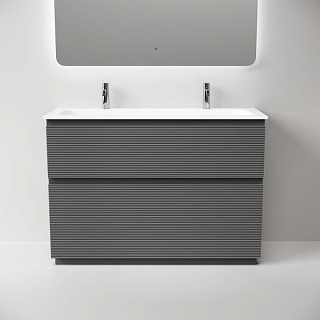 Тумба под раковину Sancos Folk Floor 120 напольная Grey soft (темно-серый), FL120FGS