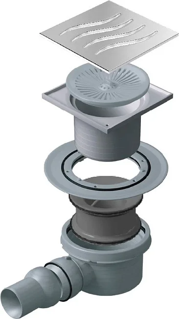Душевой трап Pestan Tide Confluo Standard Tide 1 13000001, хром Sancos — Оригинал