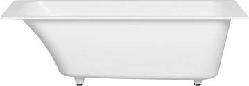 Ванна из искусственного камня Salini Orlanda S-Sense 160x70 см, встраиваемая, белая, на ножках