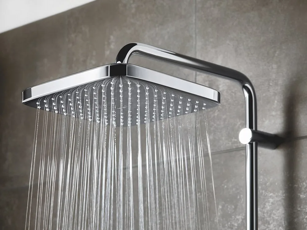 Душевая стойка Grohe Tempesta 26689001, с термостатом, хром Sancos — официальный сайт