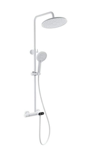 Душевая стойка Wonzon & Woghand MUSE Corno WW-B2091-A-MW, матовая белая