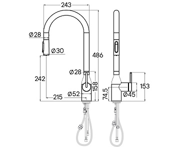 Смеситель для кухни Paulmark Universal Un213880-LG светлое золото