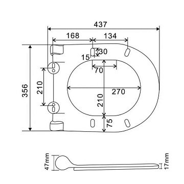 Унитаз подвесной Knotlor WC51WG, белый