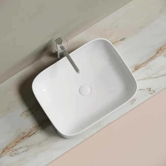 Накладная раковина Ceramicanova Element CN6052 белая глянцевая Sancos — Оригинал