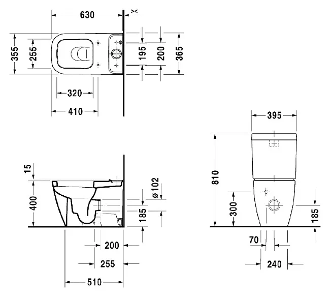 Чаша для унитаза-компакта Duravit Happy D.2 2134090000 Sancos — Оригинал