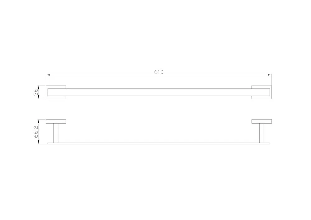 Полотенцедержатель Wonzon & Woghand WW-9712-60CM хром Sancos — официальный сайт