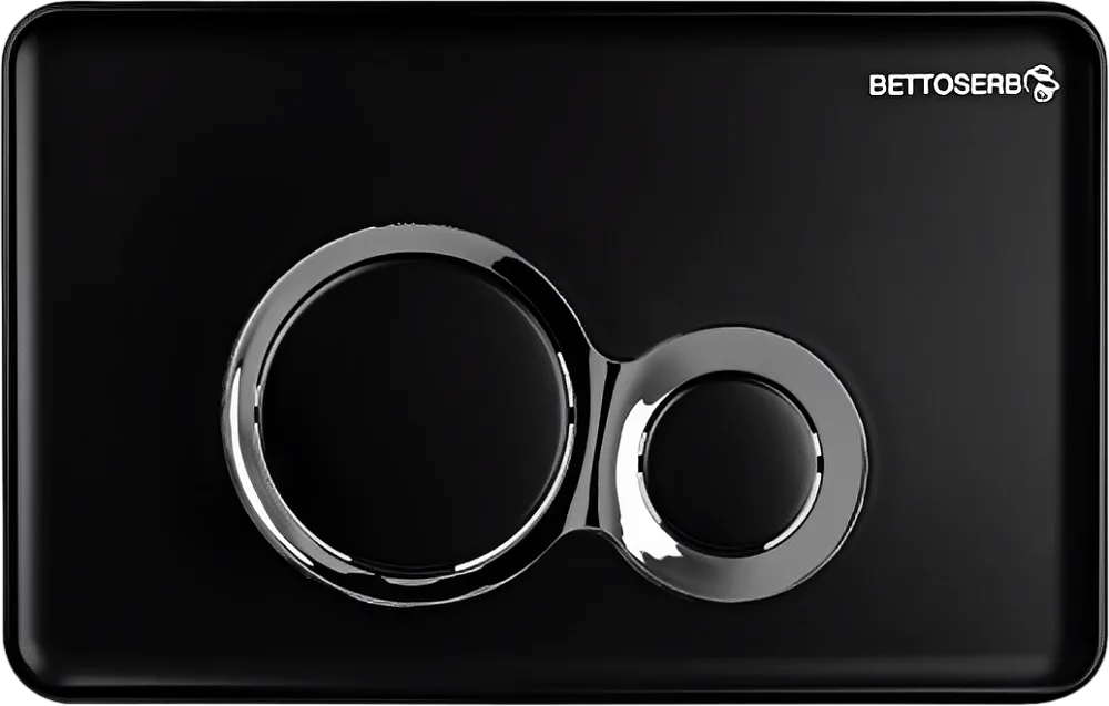 Кнопка смыва BETTOSERB Sava Fix Slim Jerez 40006461 черный матовый, хром глянец Sancos — официальный сайт