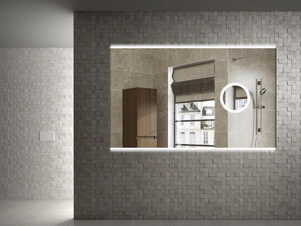 Зеркало Armadi Art Vallessi 100x70 с увеличением и подсветкой
