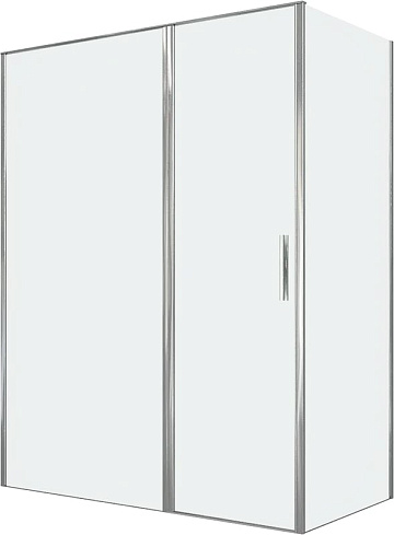Душевой уголок Allen Brau Priority 160x80, профиль хром, стекло прозрачное