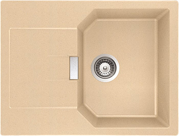 Мойка кухонная Schock Manhattan 45D Cristalite лунный камень