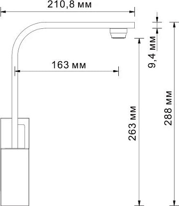 Смеситель для кухни Wasserkraft Alme 1507