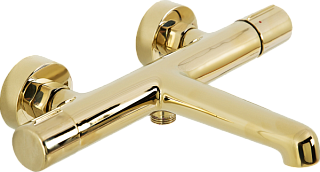 Смеситель для ванны с душем BelBagno Uno VASM ORO