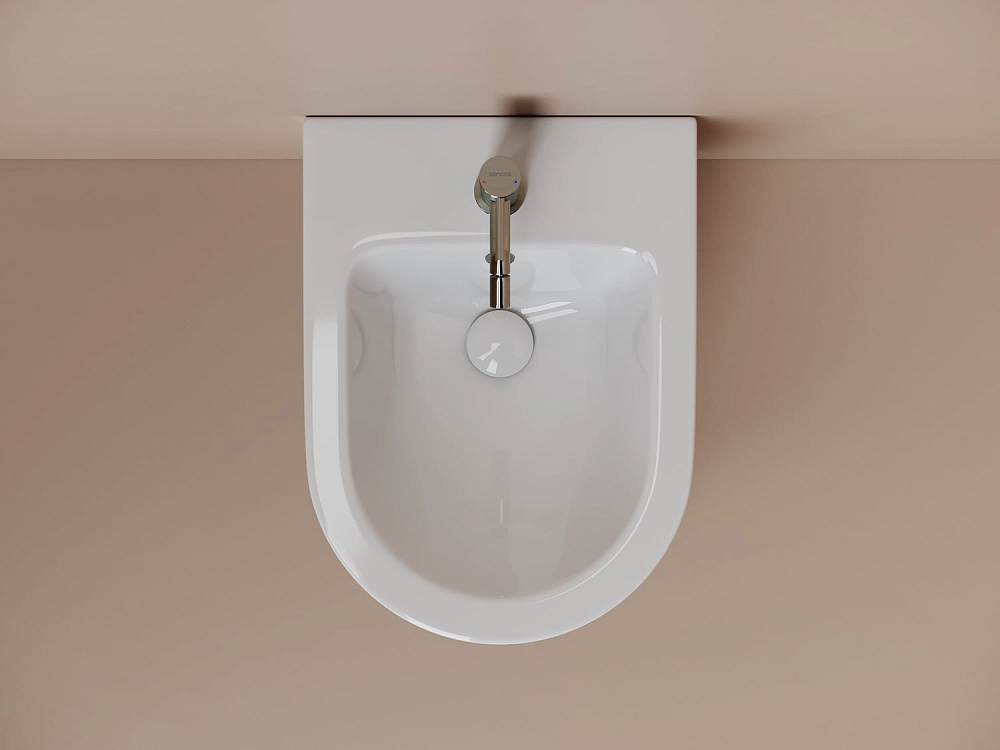Биде подвесное Ceramicanova Alba CN11006 белый