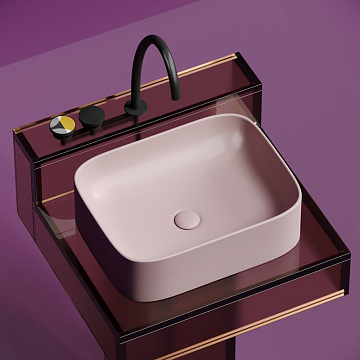 Накладная раковина Ceramicanova Element CN6052MP розовая матовая
