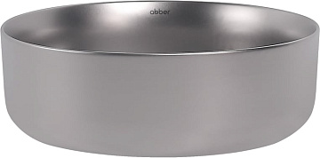 Накладная раковина Abber Bequem AC2108MS матовое серебро