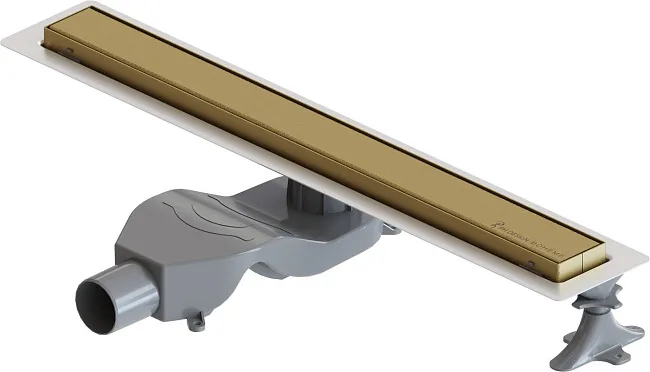 Душевой трап (лоток) Boheme Premium Linear, 60 см, матовое золото Sancos — Оригинал