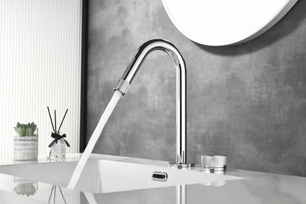 Смеситель для раковины Black&White Gravity 7108C chrome Sancos — официальный сайт