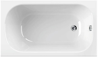 Акриловая ванна Cezares Eco 120-70-40-W37 без опоры 120x70 см, пристенная, белая