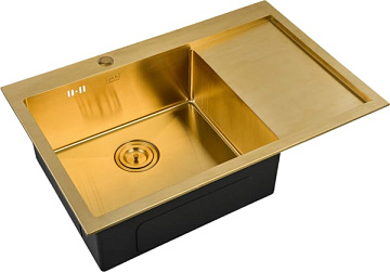 Мойка кухонная Zorg Inox PVD SZR-7851-L Bronze