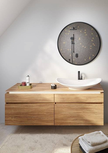 Накладная раковина Villeroy & Boch My Nature 4110 80R1 alpin CeramicPlus