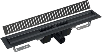 Душевой трап (лоток) AlcaPlast APZ1BLACK 75 см с решеткой