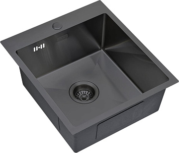 Мойка кухонная S.K.Sanitary SKS 4551 GRAFIT с сифоном