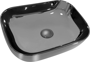 Накладная раковина Abber Rechteck AC2200GS серебро