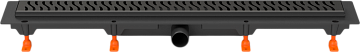 Душевой трап (лоток) MCH Chudej Harmony CH650HC, 65 см, матовый черный