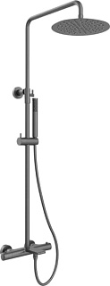 Душевая стойка Vincea Vogue VSFS-1V1TGM, с термостатом, вороненая сталь