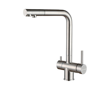 Смеситель для кухни Paulmark Skalen Sk213020-BS, брашированная сталь