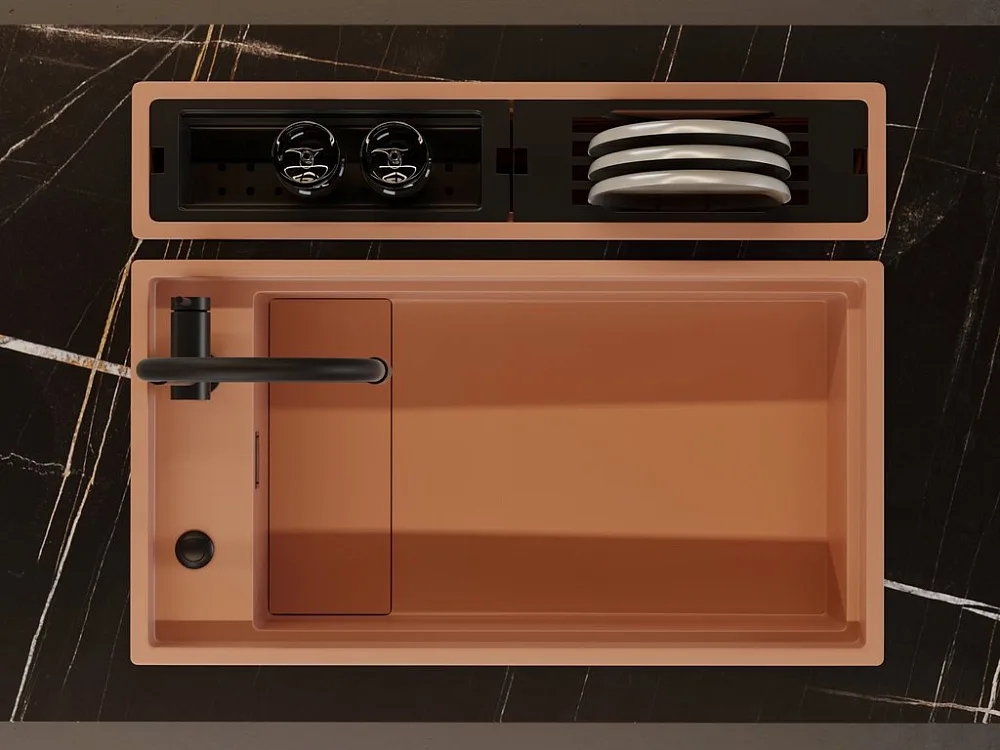 Мойка кухонная Omoikiri Kinaru 86-U/I-CN canyon Sancos — официальный сайт