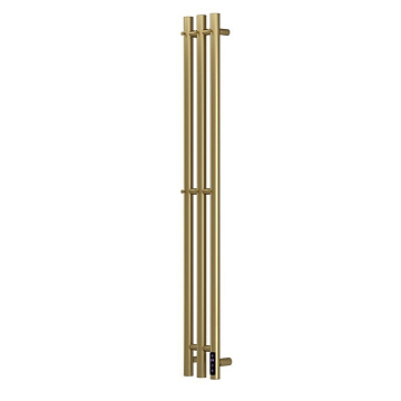 Полотенцесушитель электрический APEXTERMO Луна LN10112GLB 1100x120 с крючками, золотой матовый
