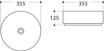 Накладная раковина Art&Max AM-7078-D белая