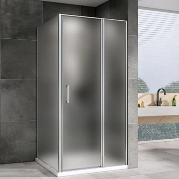 Душевой уголок Abber Sonnenstrand AG04100MS-S75M 100x75, профиль хром, стекло матовое