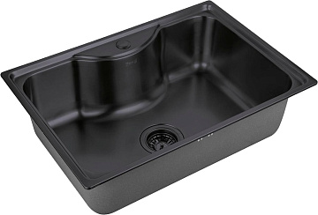 Мойка кухонная Zorg Inox PVD SZR 6545 GRAFIT графит