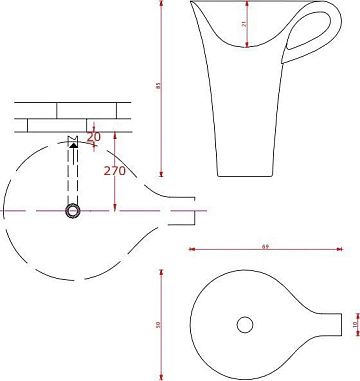 Раковина ArtCeram Cup OSL004