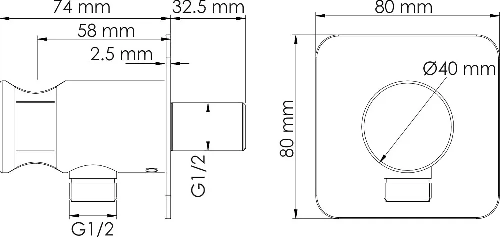 Гигиенический душ Wasserkraft Weida A3151.271.057.136 со смесителем, С ВНУТРЕННЕЙ ЧАСТЬЮ, хром Sancos — официальный сайт