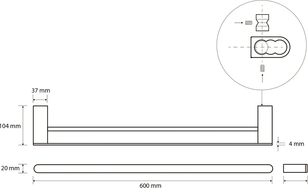 Полотенцедержатель Bemeta Galla 108104050 двойной Sancos — официальный сайт