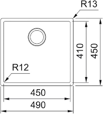 Мойка кухонная Franke Box BXX 210-45 нержавеющая сталь