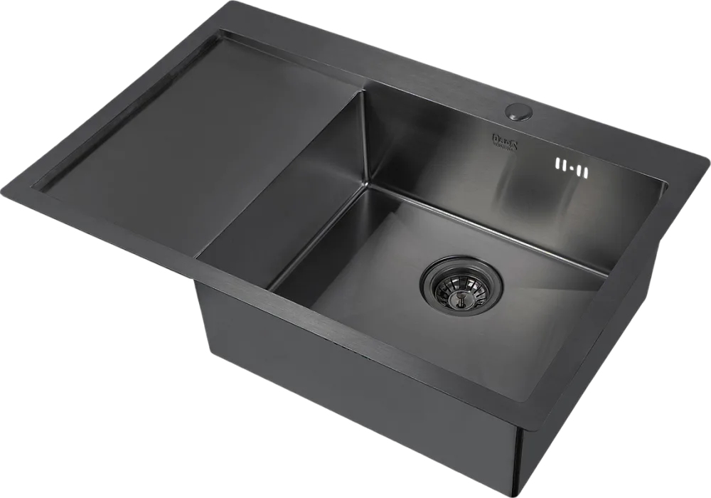 Мойка кухонная Zorg Inox PVD 7851 R grafit Sancos — официальный сайт