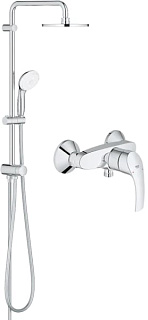 Душевая стойка Grohe Eurosmart New 124410, со смесителем, хром