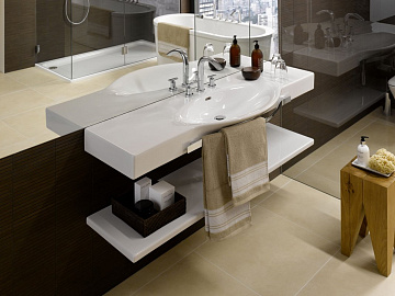 Мебельная раковина Laufen Palace 8.1270.6.000.104.1 с полотенцедержателем