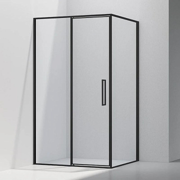 Душевой уголок Vincea Slim VSR-4SLP9012CLB 120х90 см, профиль матовый черный, стекло прозрачное