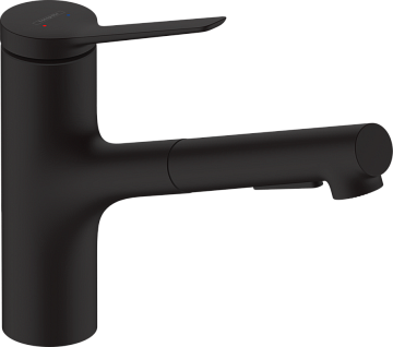 Смеситель для кухни Hansgrohe Zesis M33 74800670 черный матовый