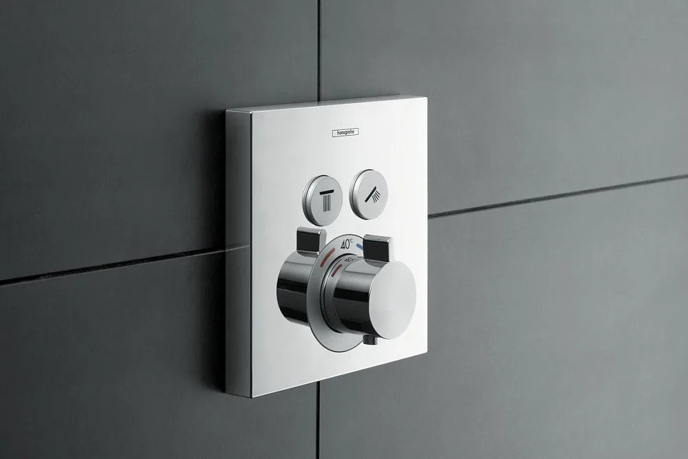 Термостатический смеситель встраиваемый Hansgrohe ShowerSelect 15763000, для душа, хром Sancos — официальный сайт