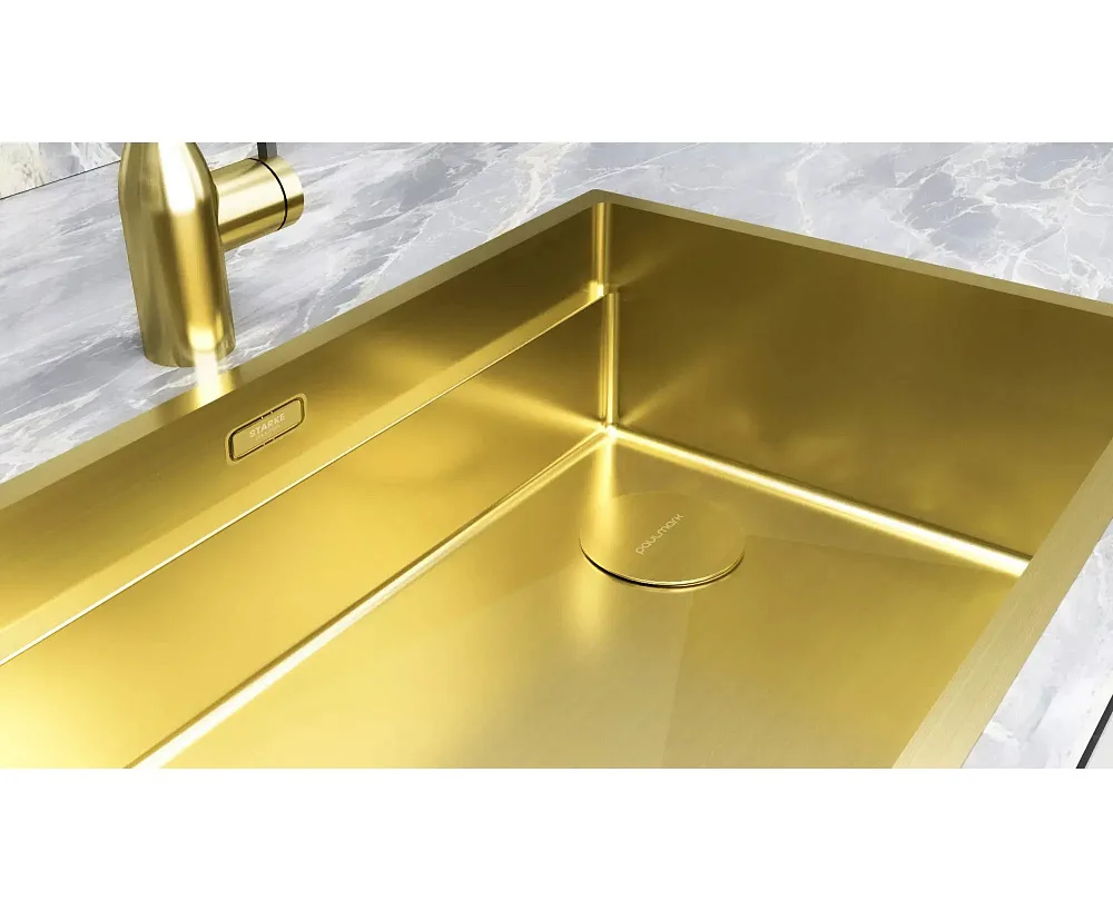 Мойка кухонная Paulmark Next-Multi Sink 74 UNI PM787445-LG светлое золото Sancos — официальный сайт