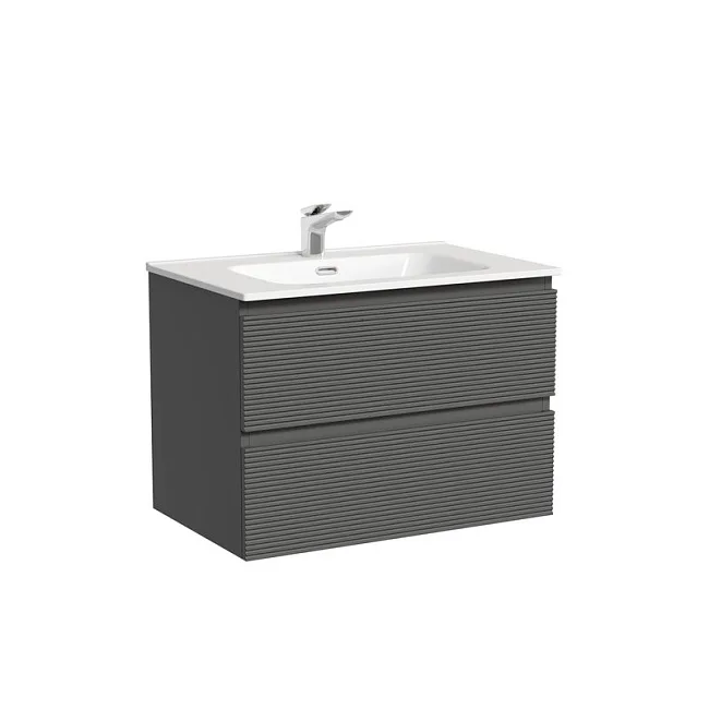Тумба под раковину Sancos Folk 70 подвесная Grey soft (темно-серый), FL70GS Sancos — Оригинал